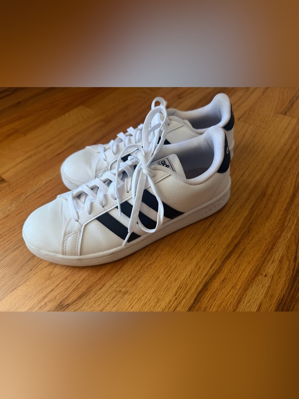adidas White Athletic Sneakers - Picture 2 of 5
